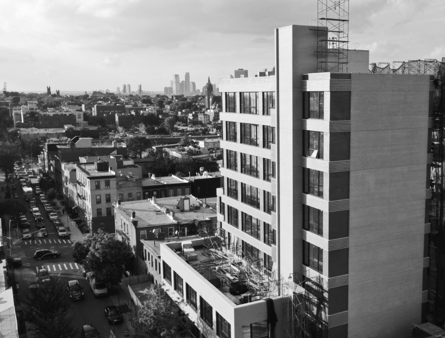 Drone Shot of 497 Carroll Exterior